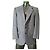Burberrys Grey Check Wool Blazer Blue