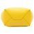 Céline Borsa Tote Phantom in pelle di vitello a grana piccola gialla Celine Giallo - vista 3