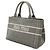 Miu Miu Piccola borsa satchel in denim grigio con logo Marrone - vista 2