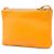Céline Celine Trio Crossbody in agnello arancione grande - vista 2