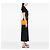 Céline Celine Trio Crossbody in agnello arancione grande - vista 6