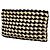 Clutch in rafia a crochet nera Prada Nero - vista 2