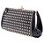 Borsa a tracolla Burberry Black Studded Calfskin Padlock Nero - vista 2