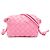 Borsa Camera Loop in agnello Intrecciato rosa Candy Bottega Veneta