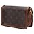 Portafoglio con catena Dauphine in monogramma reverse marrone Louis Vuitton - vista 2