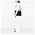 Tote Shopping Convertible Aperto in Pelle di Vitello Morbida Blu Prada Blu navy - vista 6