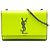 Saint Laurent Yellow Small Patent Grain de Poudre Monogram Kate Crossbody Giallo