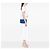 Saint Laurent Borsa a tracolla Kate Monogram in pelle a grana media blu - vista 6