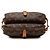Louis Vuitton Marrone Monogram Saumur 30 - vista 3