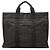 Hermès Gray Canvas Herline MM Marrone Grigio antracite