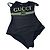 Gucci Sparkling Stretch Badeanzug Schwarz XS Mehrfarben