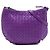 Bottega Veneta Borsa a tracolla in nappa Intrecciato viola, Small Porpora Viola scuro