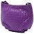 Bottega Veneta Borsa a tracolla in nappa Intrecciato viola, Small Porpora Viola scuro - vista 2