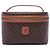 Céline Celine Brown Macadam Coated Canvas Vanity Bag