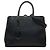 Fendi 2Jours Satchel aus Leder in Schwarz Größe Medium