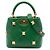 Borsa Valentino Green Small Nappa Roman Stud The Handle Verde