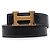 Cintura reversibile Hermès Constance H in Box Calf nero e Courchevel