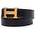 Cintura reversibile Hermès Constance H in Box Calf nero e Courchevel - vista 2