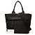 Borsa Satchel Reversibile in Tessuto Marrone Prada Marrone scuro - vista 7