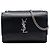 Cartera con cadena Saint Laurent Black Mini Calfskin Monogram Sunset