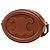 Céline Celine Marrone Borsa a tracolla piccola in pelle di vitello Cuir Triomphe Oval - vista 2