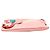 Clutch Miu Miu in agnello rosa con applicazione floreale e tracolla - vista 3