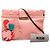 Clutch Miu Miu in agnello rosa con applicazione floreale e tracolla - vista 8