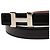 Cintura reversibile Hermès Constance H in pelle Swift ed Epsom nera Nero - vista 4