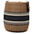 Borsa a secchiello in vimini Dior Brown Oblique Marrone  - vista 2
