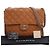 Chanel Maxi Quilted Washed Lambskin Marrone Chain Around Flap Cammello - vista 13