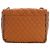Chanel Maxi Quilted Washed Lambskin Marrone Chain Around Flap Cammello - vista 2
