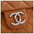 Chanel Maxi Quilted Washed Lambskin Marrone Chain Around Flap Cammello - vista 4