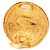 Orecchini a clip rotondi Chanel Gold CC placcati oro trapuntati D'oro - vista 3