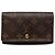 Cartera Louis Vuitton Porte Monnaie Tresor Marrón Monogram Castaño