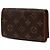 Cartera Louis Vuitton Porte Monnaie Tresor Marrón Monogram Castaño - vista 2