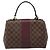 Louis Vuitton Bond Street Damier con Leather BB Marrone - vista 2