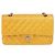 Chanel Timeless - Classic Double Flap Quilted Patent Small Giallo