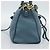 Bolsa Satchel Conversível com Zíper Frontal Prada Vitello Phenix Medium Azul - vista 3