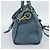 Bolsa Satchel Conversível com Zíper Frontal Prada Vitello Phenix Medium Azul - vista 4