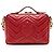 Borsa Gucci Matelasse Leather GG Marmont Zip Around Top Handle Rosso - vista 3