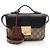 Padlock Mini tracolla Gucci GG Supreme in pelle con lucchetto Marrone Beige