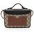 Padlock Mini tracolla Gucci GG Supreme in pelle con lucchetto Marrone Beige - vista 3
