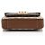 Padlock Mini tracolla Gucci GG Supreme in pelle con lucchetto Marrone Beige - vista 4