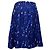 Falda midi evasé estampada en seda azul Balenciaga - vista 2