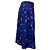 Falda midi evasé estampada en seda azul Balenciaga - vista 3
