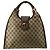 Gucci Vintage Cloth Hobos Stirrup Marrone