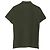 Polo in piquet di cotone con patch logo Moncler, verde, in cotone Nero - vista 3