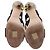 Sandali con tacco Jimmy Choo con cinturino elastico in pelle oro - vista 6