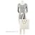 Gabrielle Tote Club Monaco Large in agnello Chanel Bianco - vista 5