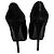 Décolleté con plateau a punta tonda in scamosciato nero Giuseppe Zanotti - vista 3